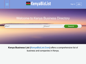 'kenyabizlist.com' screenshot