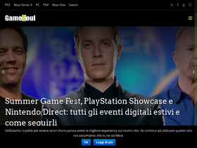 'gamesoul.it' screenshot