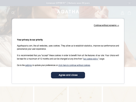'agatha.fr' screenshot