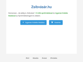 'zsibvasar.hu' screenshot