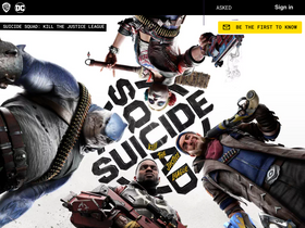 'suicidesquadgame.com' screenshot
