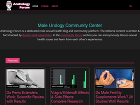 'andrologyforum.com' screenshot