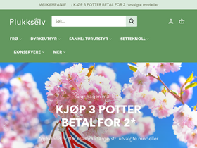 'plukkselv.no' screenshot
