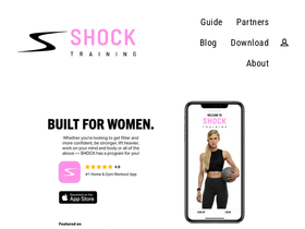 shockfitapp.com homepage screenshot