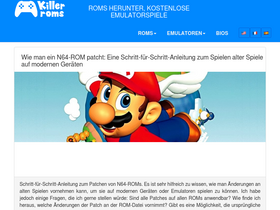 'romsherunterladen.com' screenshot
