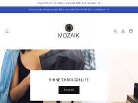 mozaikstore.ca homepage screenshot