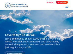 'cirruspilots.org' screenshot