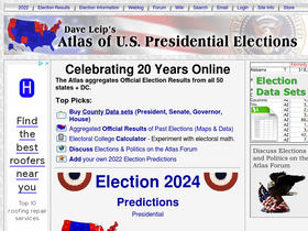 'uselectionatlas.org' screenshot
