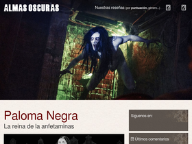 'almasoscuras.com' screenshot