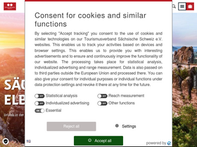 'saechsische-schweiz.de' screenshot