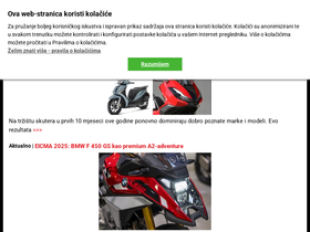 'motorevija.com.hr' screenshot