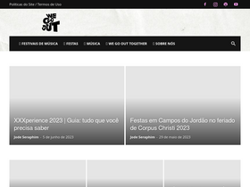'wegoout.com.br' screenshot