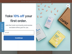 'curistrelief.com' screenshot