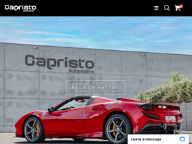 'capristoexhaust.com' screenshot