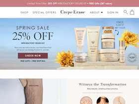 'crepeerase.com' screenshot