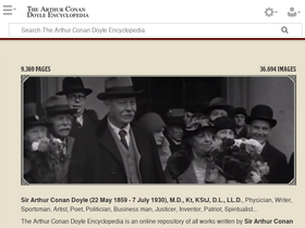 'arthur-conan-doyle.com' screenshot