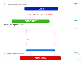'distancecalc.com' screenshot