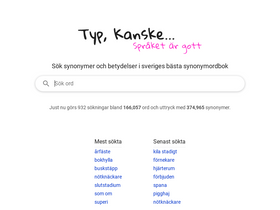 'typkanske.se' screenshot