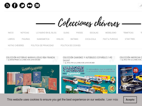 'coleccionescheveres.blogspot.com' screenshot