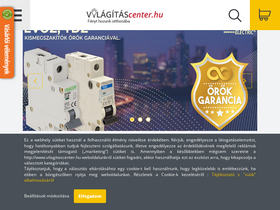 'vilagitascenter.hu' screenshot