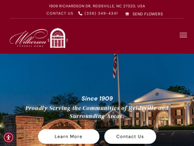 'wilkersonfuneral.com' screenshot