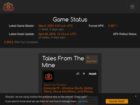 'pokeminers.com' screenshot