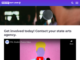 'poetryoutloud.org' screenshot