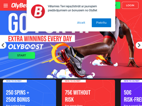 'olybet.lv' screenshot