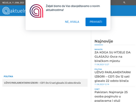 'aktuelno.me' screenshot