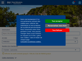'bestwestern.fr' screenshot