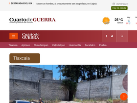 'elcuartodeguerra.com' screenshot
