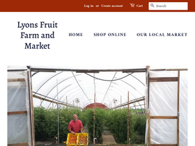 lyonsfruitfarm.com homepage screenshot