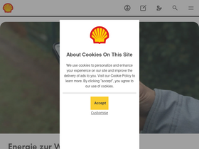 'support.shell.de' screenshot
