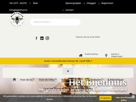 Het Bijenhuis website screenshot