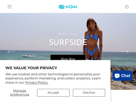 shopolas.com homepage screenshot