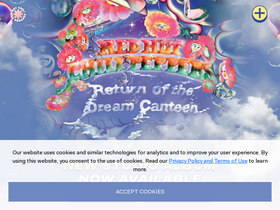 'redhotchilipeppers.com' screenshot