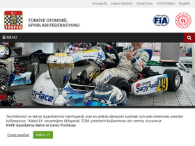 'tosfed.org.tr' screenshot