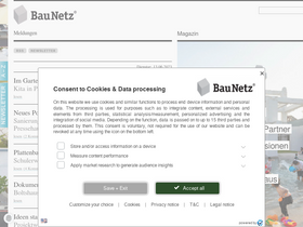 'baunetz.de' screenshot