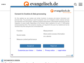 'evangelisch.de' screenshot