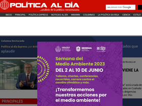 'politicaaldia.com' screenshot