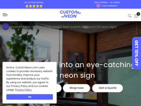 'customneon.com' screenshot