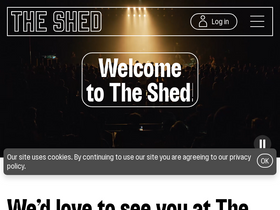 'theshed.org' screenshot