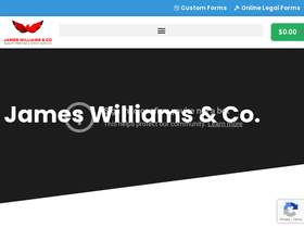 jameswilliams.com homepage screenshot