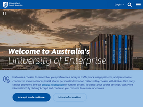 'unisa.edu.au' screenshot