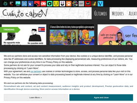 'cuantocabron.com' screenshot