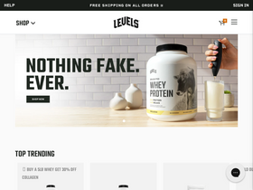 'levelsprotein.com' screenshot