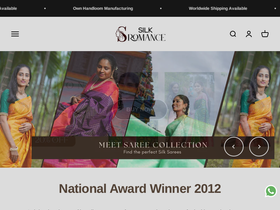 silkromance.com homepage screenshot