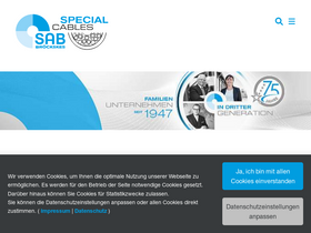 'sab-kabel.de' screenshot