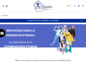Maisondupyjama homepage screenshot