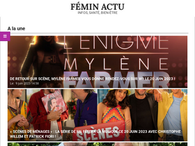 'feminactu.com' screenshot